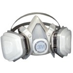 3M Personal Safety Division Half Facepiece Disposable Respirator Assembly 51P71, Organic Vapor-P95 Respiratory Protection, Small 12-cs